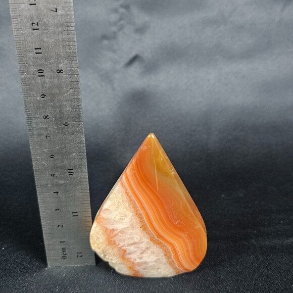 Red Agate tear drop - Picture 6 of 7